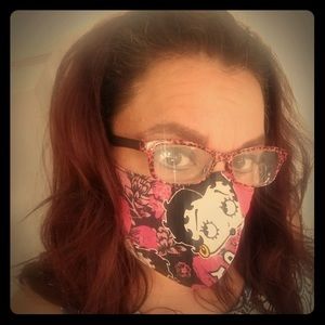 Face mask Betty Boop patchwork. Made in USA